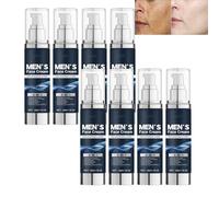 Crema viso anti-rughe 6 in 1 per uomini, idratante con effetto nutriente e rigenerante, facile e non grassa per la pelle, lozione dopobarba lenitiva (8 pezzi)