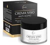 Crema Viso Antirughe 100ml, Acido Ialuronico, Coenzima Q10 e Vitamina C