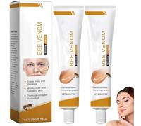 Crema viso antirughe e rassodante al veleno d'ape, ricca di collagene e vitamina E, idrata in profondità e leviga, adatta a tutti i tipi di pelle.