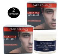 Crema Viso Antirughe Uomo idratante con Acido ialuronico e Vitamina A 2x