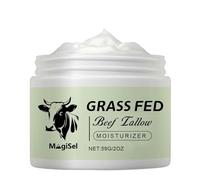 Crema Viso, Beef Tallow Face Cream 59g, Crema Viso e Corpo al Sego di Manzo Nutrito con Erba, Crema Idratante Viso Tallow Honey, Idratazione Profonda, Azione Antirughe e Anti-Età, Pelle e Rinforzata