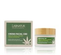 Crema viso CBD 50ml Labnatur. Cannabidiolo, olio di canapa e calendula, burro di karitè. Nutre, ripara e aumenta la fermezza. Prodotto naturale.