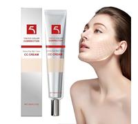 Crema Viso CC - Base sbiancante persistente | Fondazione per la correzione del colore per casa, viaggio, vacanze, palcoscenico, aspetto, appuntamenti e imprenditorialità