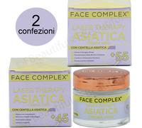 Crema Viso Centella Asiatica FACE COMPLEX Idratante Pelle Luminosa Antirughe 2x