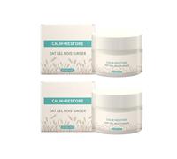 Crema viso con avena - crema giorno e notte per donne e uomini | Crema idratante per pelle secca con estratto di avena, acido ialuronico e glicerina, leggera crema antirughe per tutti i tipi di pelle