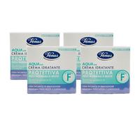 Crema Viso Idratante AQUA24, Protettiva. Per Pelli Normali e Miste, Con Vitamina F e Acido Ialuronico. Vera Ricarica Di Idratazione, Assicura Freschezza e Luminosità 50ml (4 Unità)