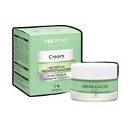 Crema viso Nutriente Redensificante Green Caviale e Collagene Prevent Age Skin Deliplus per pelle normale e secca [Barattolo 50 ml]