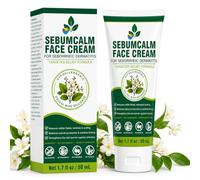Crema Viso per Dermatite Seborroica e Psoriasi, Pelle Rossa Pruriginosa e Desquamata, Pelle Sensibile Uomo Donna, Idratante Quotidiano con Ceramidi, Senza Steroidi, 50 ml