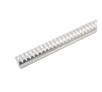 Cremagliera a denti diritti in acciaio, Modulo in acciaio for cremagliera tonda 0,5-2 m Diametro 8-25 mm Lunghezza 500 mm(1.5M 15x500mm)