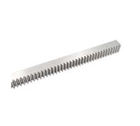 Cremagliera lineare dritta in acciaio ad alta dure Cremagliera dentata dritta modulo 1,5M-5M 2 pezzi senza foro lunghezza 2000mm cremagliera dentata trasmissione(2.5M30x30-2m)
