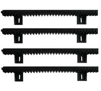 CREMAGLIERA PER CANCELLO SCORREVOLE IN PLASTICA - KIT DA METRI 4