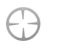 Cremagliera Per Fornelli A Gas 2 pezzi supporti for stufe a gas supporto antiscivolo in ferro Wok padella for pentole for rack gadget da cucina anello addensare(Silver)