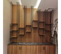 Cremagliera per la decorazione del soffitto Ceiling Shelf Hanging - Metal Decorations Display Racks, Suspended Storage Holder for Bedroom Living Room - Wood and Metal Iron Wine Shelves(30x30x100cm)