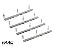 CREMAGLIERA ZINCATA 30X12 4 MT C/BULLONI PER CANCELLI SCORREVOLI FAAC 490122