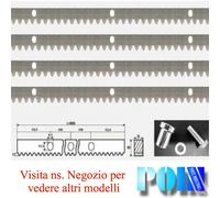 CREMAGLIERA ZINCATA ML. 4, MODULO M4 12x30x1005 MOTORI CANCELLI SCORREVOLI