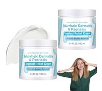 Cremas Per Il Trattamento Della Dermatite Seborroica E Della Psoriasi, Balsamo Lenitivo Per Il Cuoio Capelluto, Crema Rigenerante Per La Barba, Seborrheic Skin Gel Crema Viso, Crema Idratante (2pc)