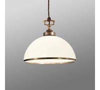 Cremasco Lampada a sospensione La Botte, bianca Cremasco