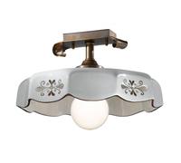 Cremasco Plafoniera Marostica stile rustico, marrone Cremasco