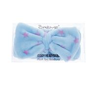 Crème - Asciugamano coreano per la cura della pelle del viso, antiscivolo, elastico, comodo, adesivo, per il lavaggio del trucco, spa, fascia elastica con orsetto blu con stelle rosa