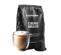 CRÈME BRÛLÉE (240 Capsule) compatibili con Nespresso, 24 box da 10 capsule, bevanda dolce e cremosa dal gusto raffinato di crema caramellata, perfetta per pausa golosa, senza glutine (La Capsuleria)