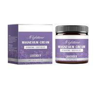 Crème Magnésium - 120g Non Gras Hydratante Soin Nuit | Lotion Massage Magnésium Jambes Bras Joints Pieds, Apaisante Quotidienne pour Peau Sèche, Nourrissante Profonde Corps