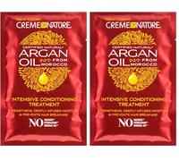 Creme of Nature Argan Oil Intensive Conditioning Treatment, Trattamento Intensivo che Idrata e Ripara, Balsamo con Olio di Argan, Cura Tutti i Tipi di Capelli, 50 ml (Confezione da 2)