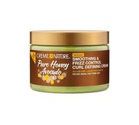 Creme of Nature, Pure Honey Hair Food Avocado, Crema Modellante con Olio di Avocado e Miele, Definisce e Nutre i Ricci, Trattamento per Capelli Ricci e Crespi, Senza Risciacquo, 326ml