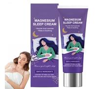 Crème pour le sommeil et le soulagement du syndrome des jambes sans repos, crème apaisante pour le corps à l'huile de lavande, hydratation intense pour les muscles et les articulations, 60 g