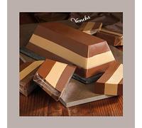 Cremino Blocco da Taglio di Cioccolato Latte e Bianco con Pasta Nocciola Piemonte Igp - 2 Kg -