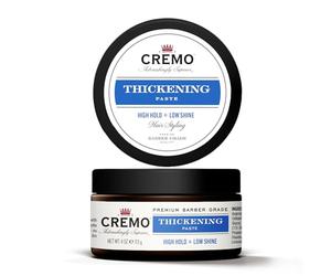 CREMO - Pasta ispessente per capelli da barbiere per uomo, tenuta elevata e bassa lucentezza, 113 g