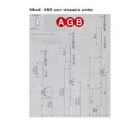 Cremonese AGB doppia anta A004881503 mod.488 cm.80/100 GR3 per infissi legno