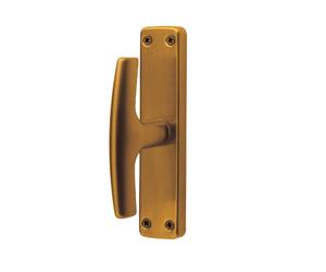 Cremonese con fori 150x34 mm in alluminio anodizzato bronzato per porte finestre