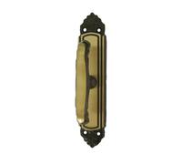 Cremonese con fori Giglio Gratz altezza 54 mm in ottone finitura patinè finestre