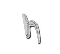 Cremonese maniglia MASTER apertura interna art. 6003E per porte e finestre in alluminio - NON IDONEA per apertura esterna, persiane, anta ribalta, sostituzione maniglie con viti frontali (ARGENTO)