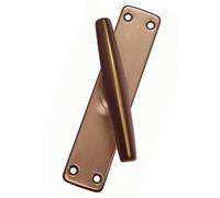 CREMONESE PER FINESTRA IN ALLUMINIO ANODIZZATO BRONZO Mis. placca 150x30 mm.