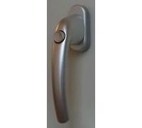 Cremonese per finestre anta ribalta DK con pulsante Alluminio argento