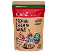 Cremor Tartaro - 100% Naturale - Qualità Premium Alimentare - Sostituto Naturale del lievito chimico - Senza Glutine - Privo di fosfati - Keto e Paleo - Non OGM - Castello since 1907 - 750 g