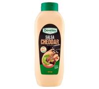 Cremosa Salsa Cheddar Develey 875ml Squeeze ideale per panini, burger, nachos e patatine
