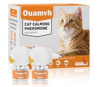 Crenze Calmante per Gatti con Feromoni per Gatti - Diffusore a Presa per Rilassamento Allivia Stress e Ansia del Gatto Riduce Grattugiare Set Include 2 Diffusori 2 Ricariche (48ml ciascuna)