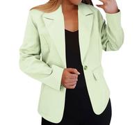 CreoQIJI Donna Autumn And Winter Long Sleeved Solid Color Cardigan Small Suit Jacket Jacks Cappotti Donna, Ag., M