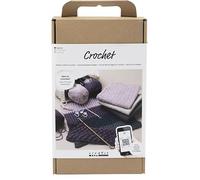 Creotime Creativ Company Crochet Starter Craft Set - Perfect Complete Set for Beginners to Learn Crochet