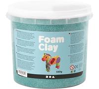 Creotime Foam Clay Glitter verde scuro 560 grammi