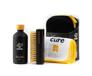 Crep Protect CURE Kit - Kit Premium per la pulizia delle scarpe da ginnastica, con spazzola, soluzione (100 ml), panno in microfibra e custodia riutilizzabile
