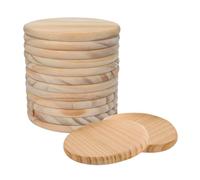 Creperture 20 Pezzi Sottobicchieri in Legno Fai da Te Rotondi in Legno Vuoti Sottobicchieri per la Creazione Artistica Artigianato Pittura Colorante Sottobicchieri Decorazione della Casa