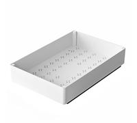 Creperture Cassetto Estraibile da Cucina, 40 x 27 x 8 cm Ripiano Cassetto Telescopico in ABS Scorrevole dai Cassetti Scaffali per Cucina, Soggiorno, Bagno