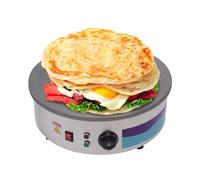 Crêpes Maker, superficie di cottura rotonda, 45 cm, professionale, crepaker per pancake, pan cakes, omelette