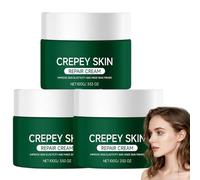 Crepey Skin Repair Trattamento Cream per viso e corpo, crema rassodante multiuso per corpo e collo per pelle sciolta, balsamo idratante per giorno e notte, balsamo per idratazione profonda (3 pezzi)