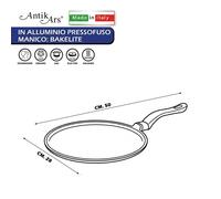 Crepiera Antiaderente in Alluminio Pressofuso - Made in Italy (28-32)