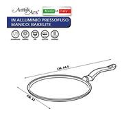 Crepiera Antiaderente in Alluminio Pressofuso - Made in Italy (28-32)