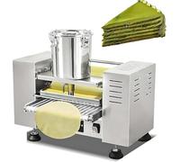 Crepiera automatica per torte, mille foglie e dessert, macchina professionale per crêpes, spessore regolabile 0,4-1,2 mm, temperatura 150-200 ℃ - 200-300 crêpes/h, per pasticceria, 15,2 cm